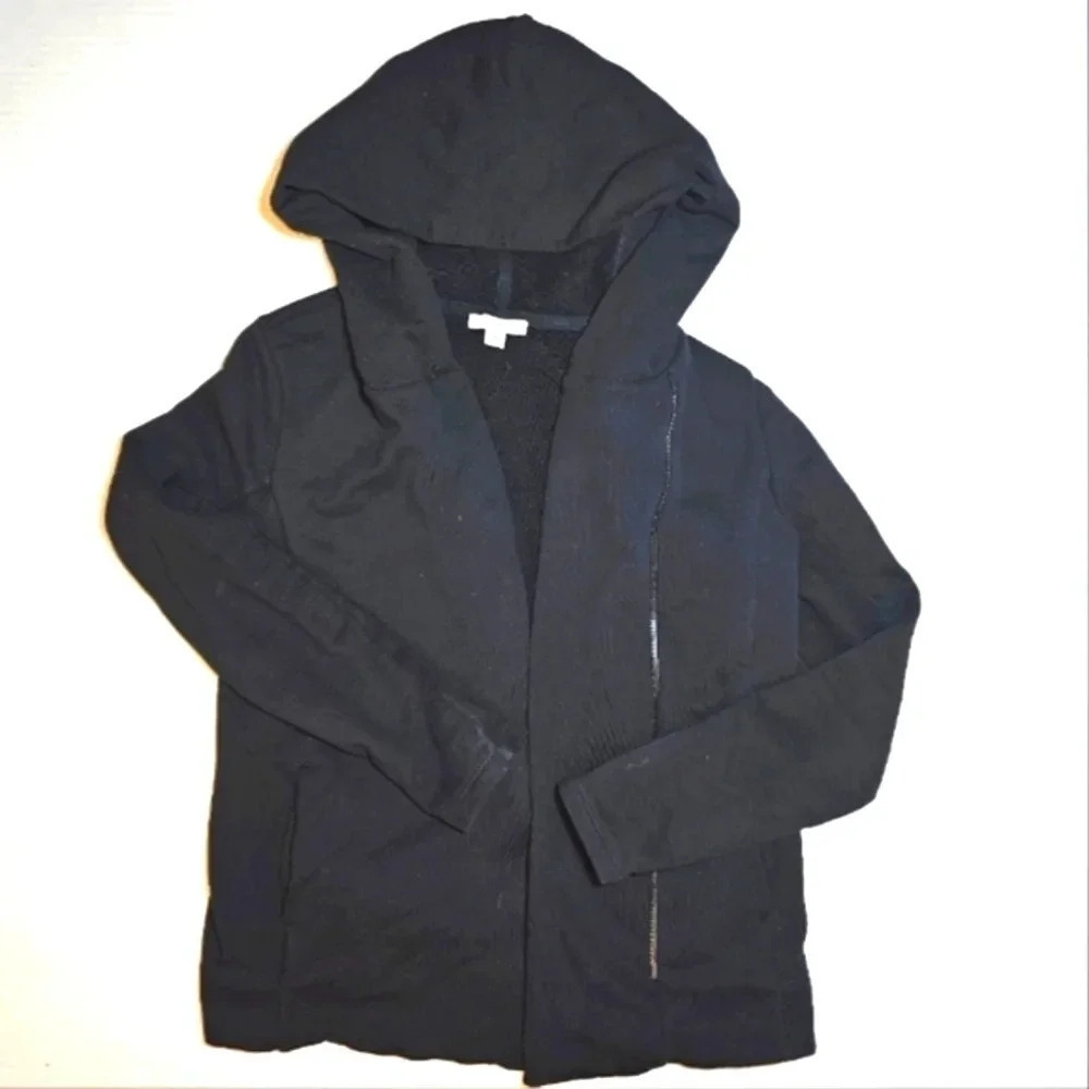 James Perse Hooded Full-zip Sweater